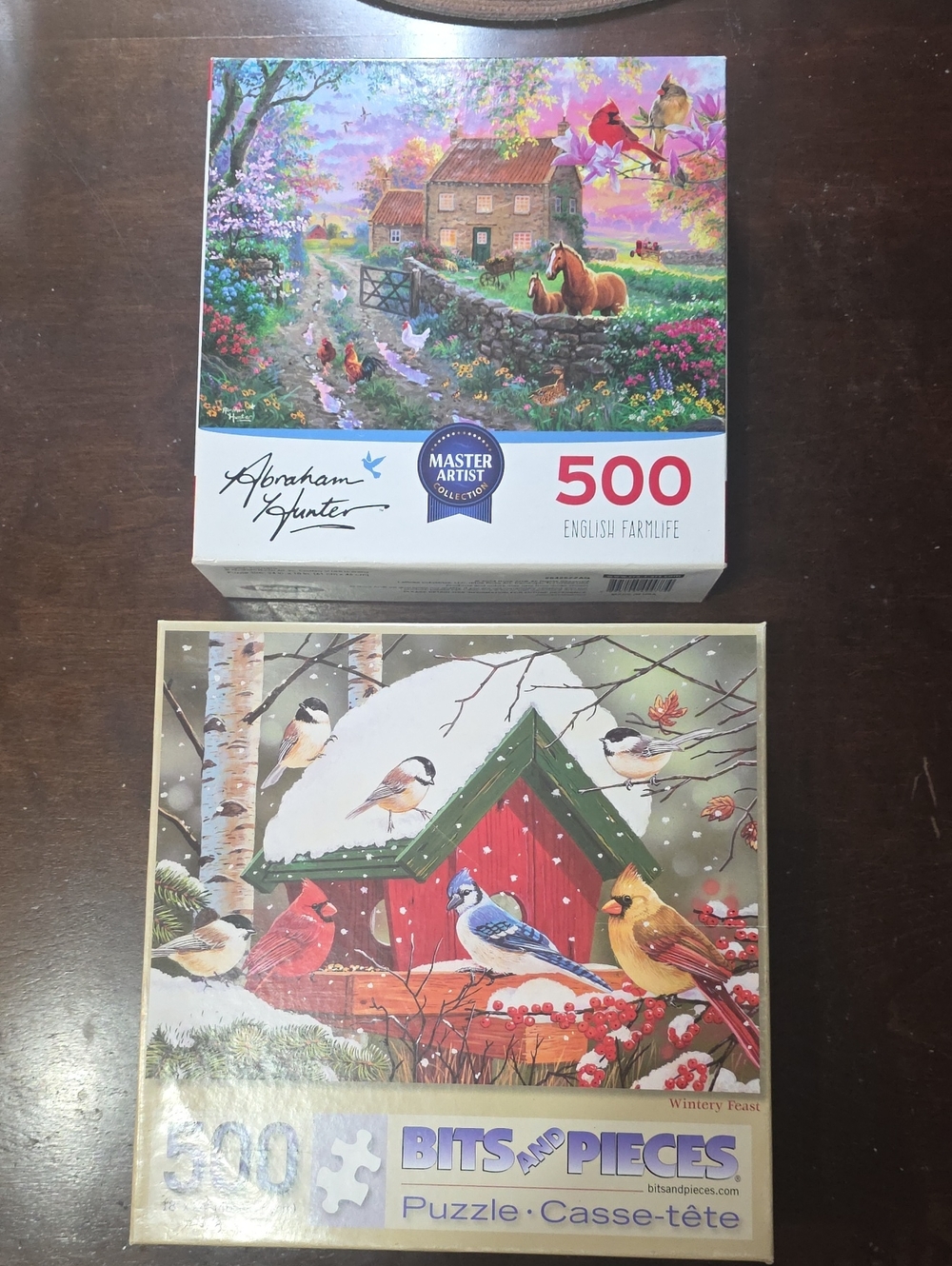 2 Puzzles By Bits And Pieces & Roseart 500 Pcs